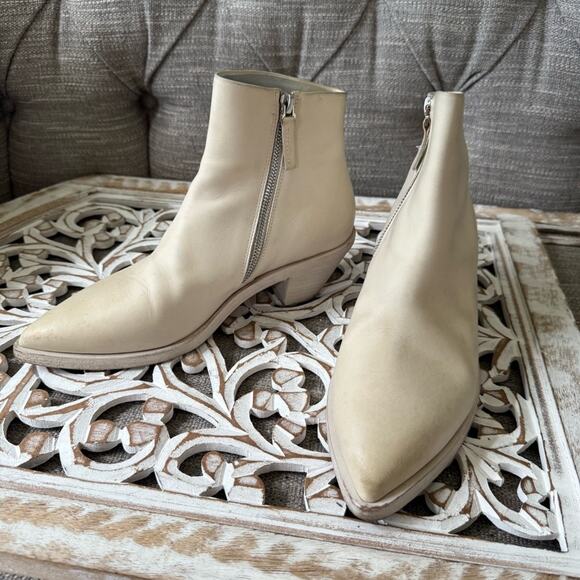 Marsell Leather Ankle Boots Women’s 37 US 7 - Picture 1 of 7